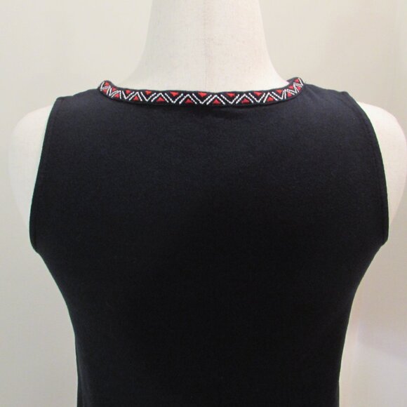J Jill Embroidered Dipped Hem Knit Tank Cotton Blend XS - Picture 9 of 14